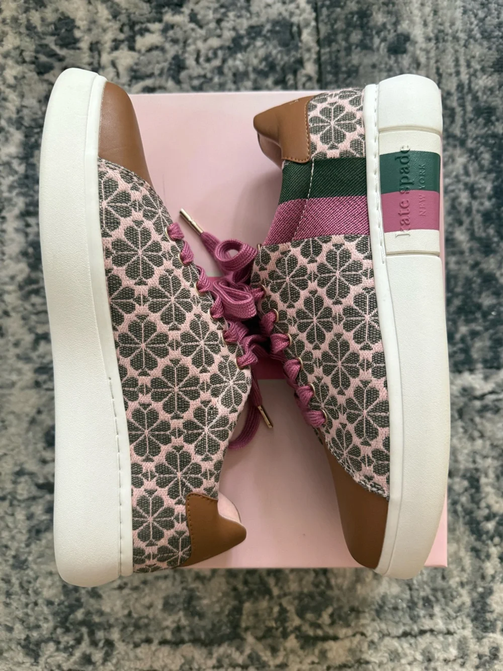 kate spade spade flower jacquard sneakers